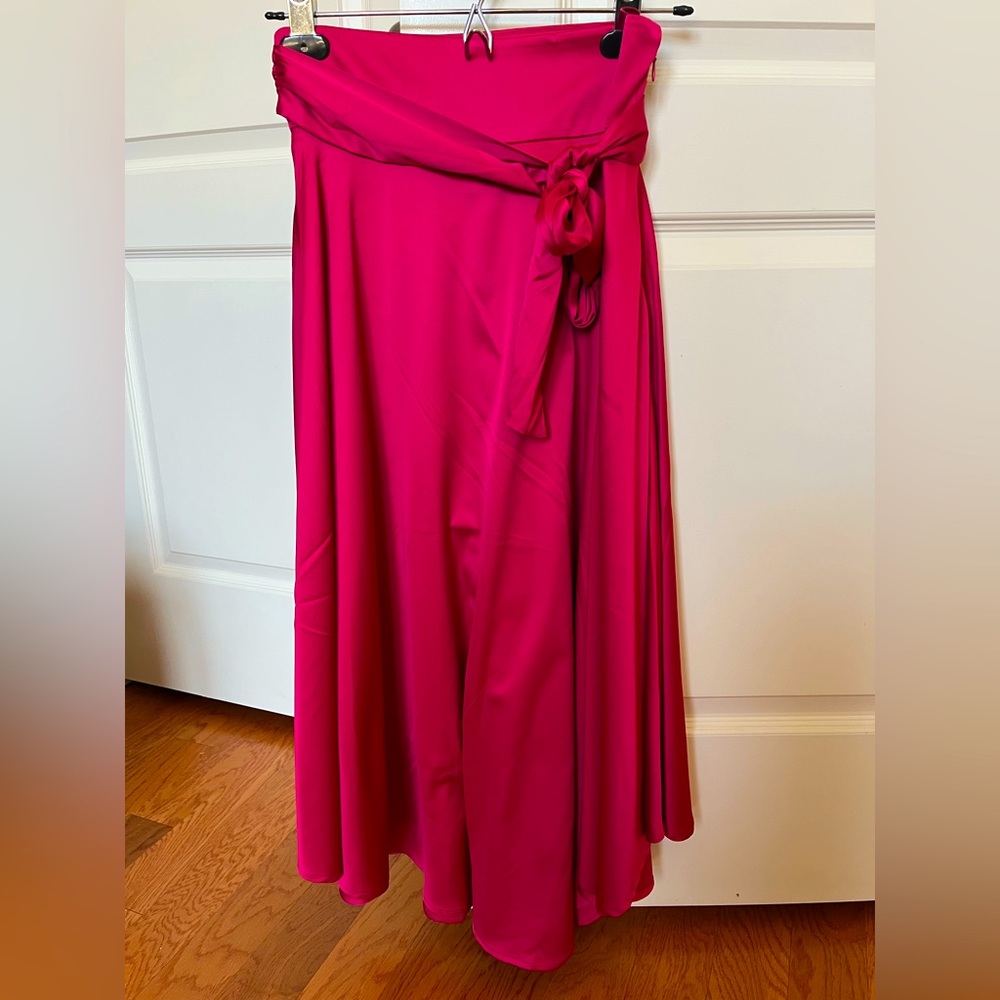 New York & Company Pink Skirt with Ties, Size 0, Brand New with Tags NWT